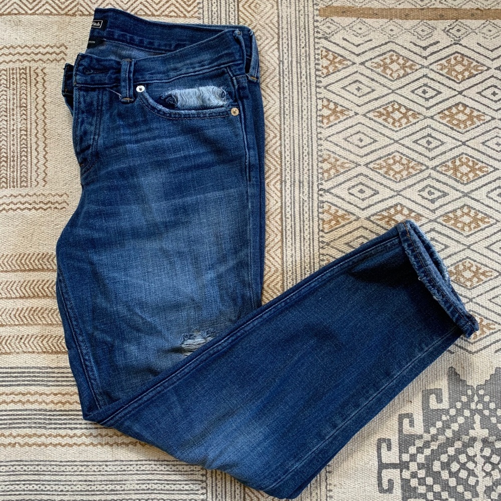 Abercrombie & Fitch Distressed Boyfriend Jeans